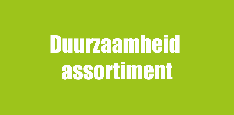 Duurzaamheid assortiment banner