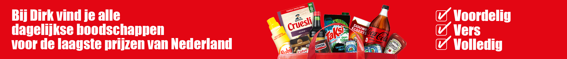 Banner boodschappen
