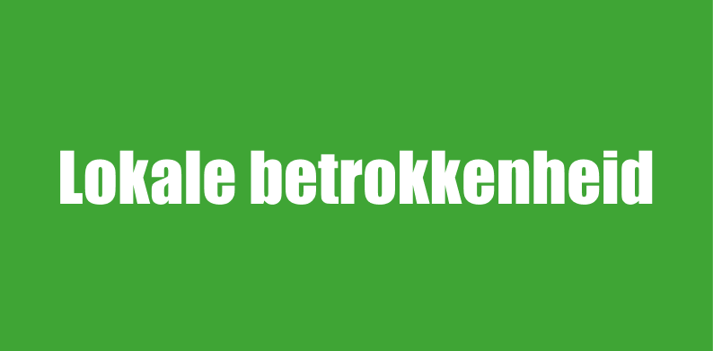 Lokale betrokkenheid banner