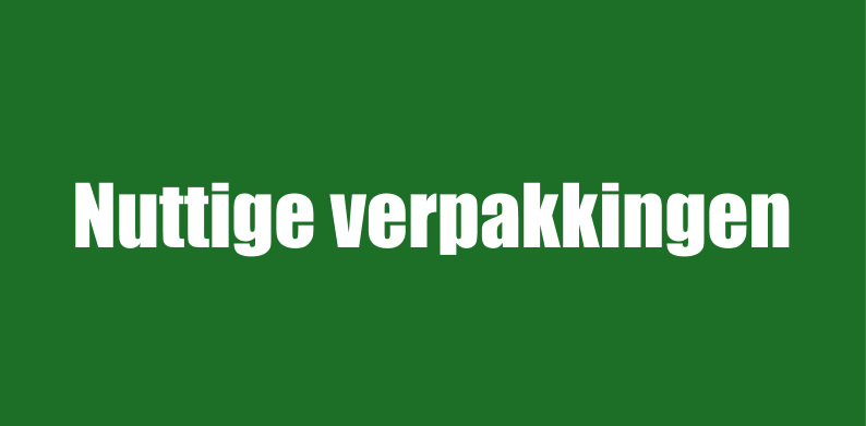 Nuttige verpakkingen banner