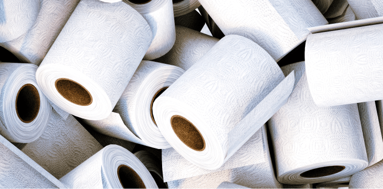 Toiletpapier banner