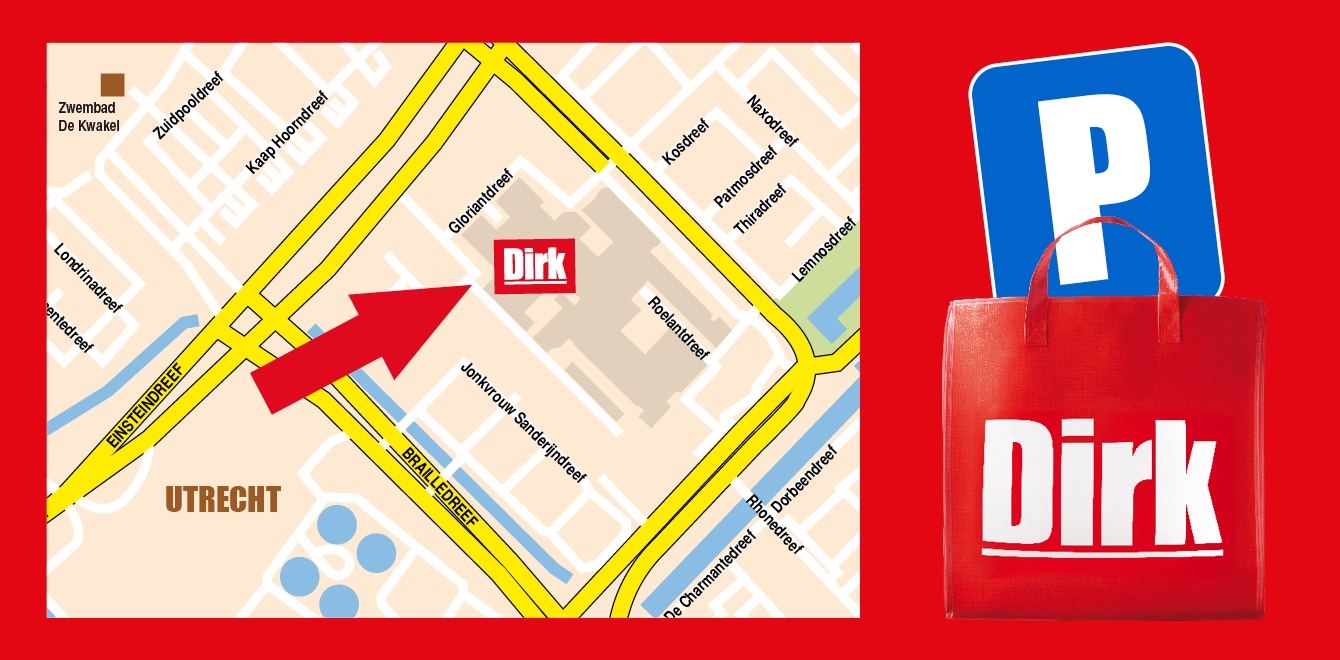 Parkeren bij Dirk